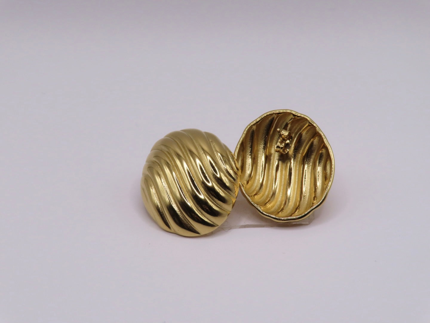 Amanda Oval Striped Earrings