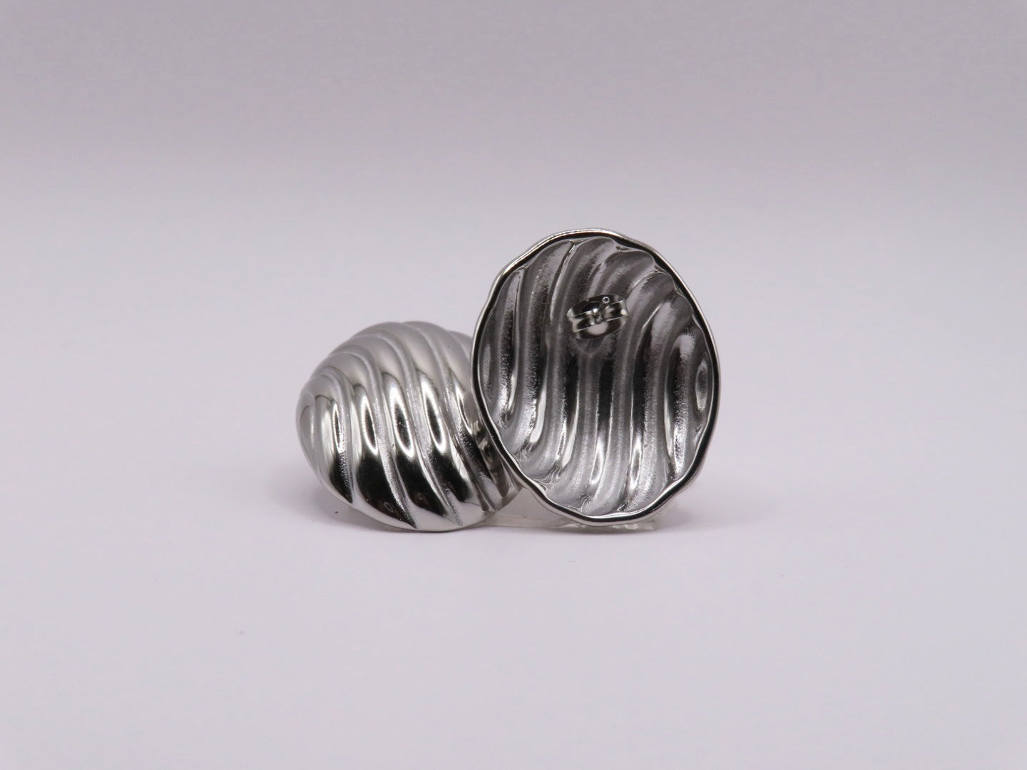 Amanda Oval Striped Earrings