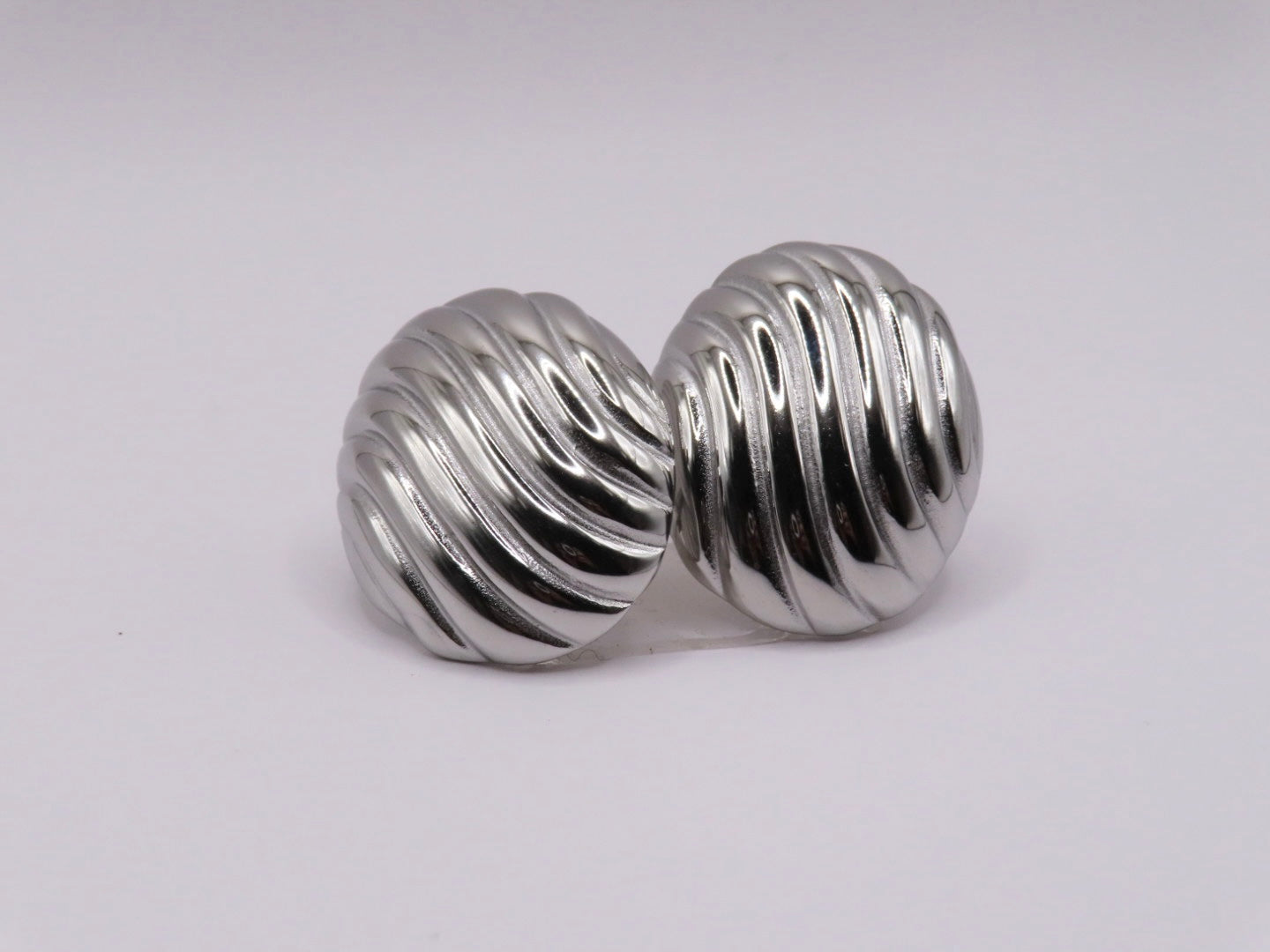 Amanda Oval Striped Earrings