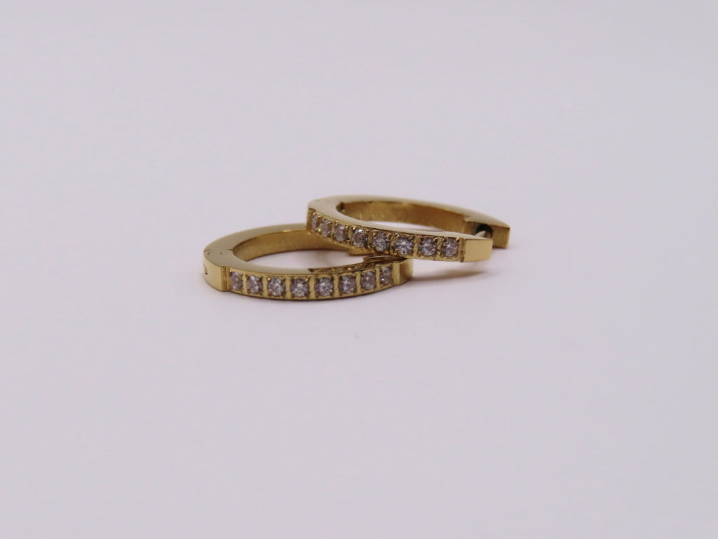 Diana diamond hoops