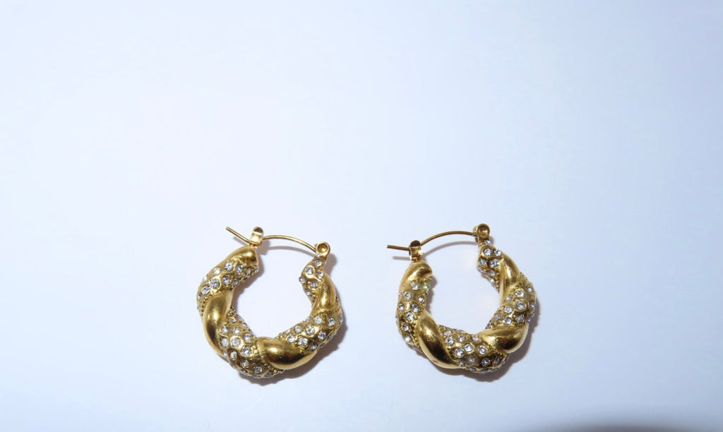 Harmony Diamond hoop earings
