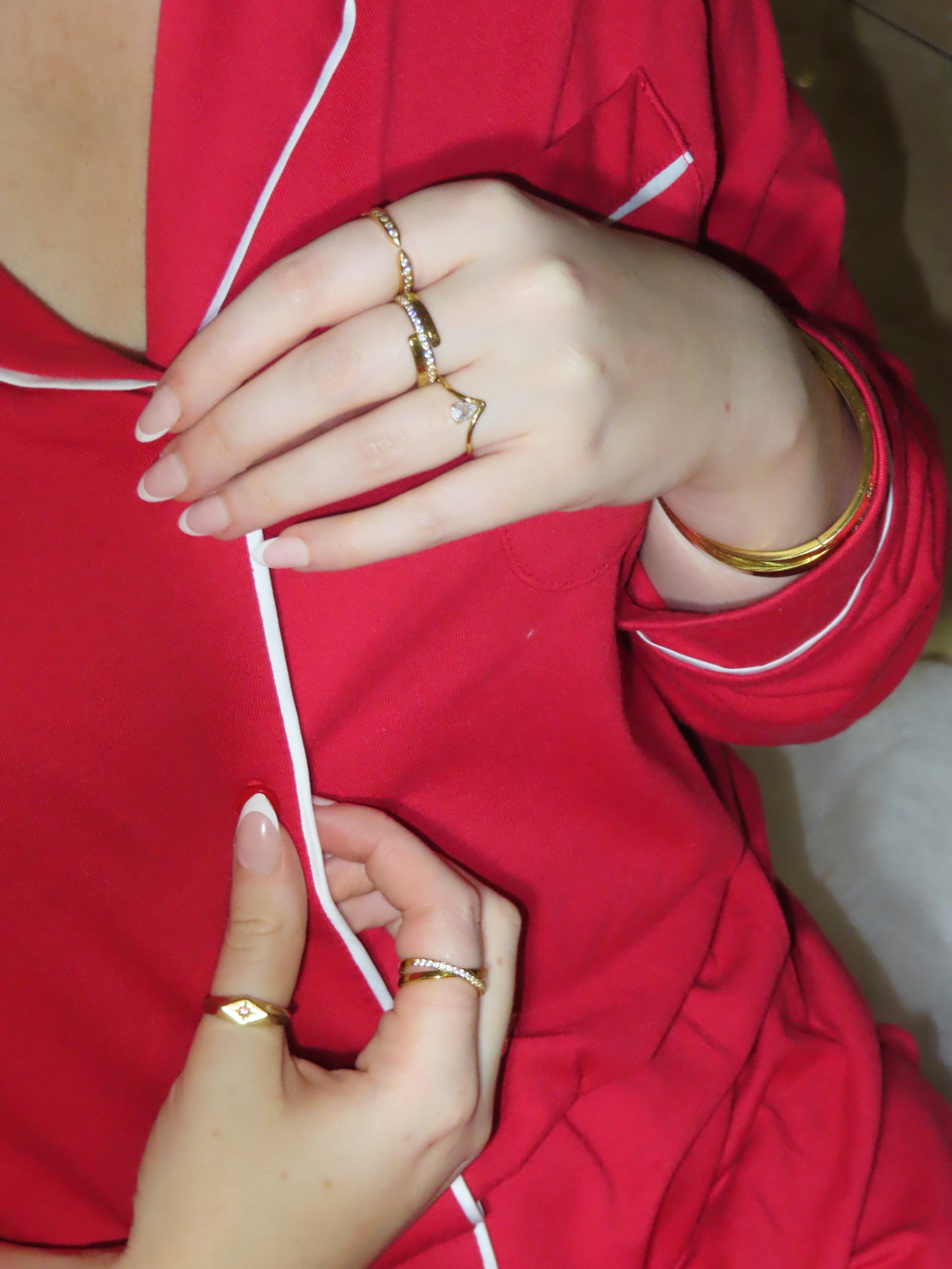 Jasmin dainty diamond ring